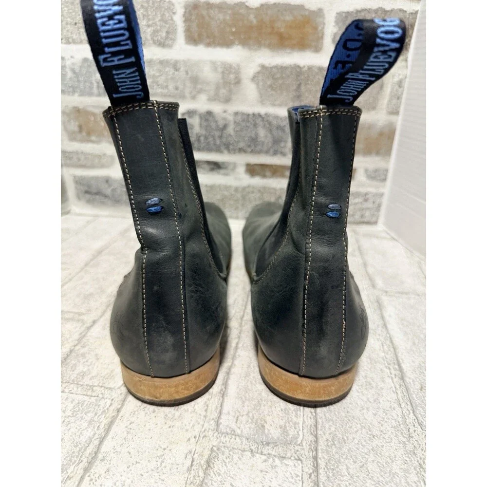 John Fluevog Mens Chelsea Boots Size 12.5 Leather